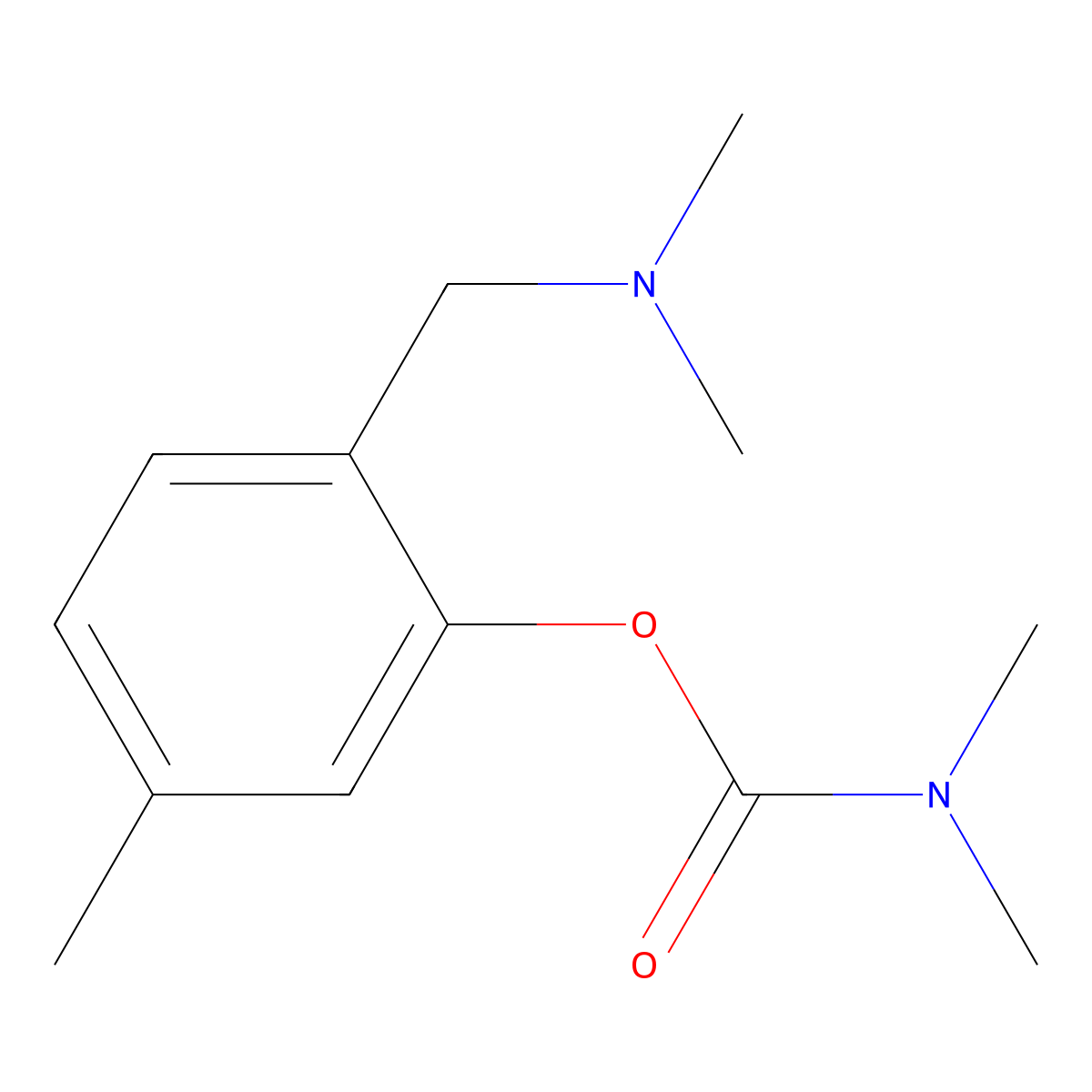 2-[(Dimethylamino)methyl]-5-methylphenyl dimethylcarbamate molecular structure, CAS 431984-26-8