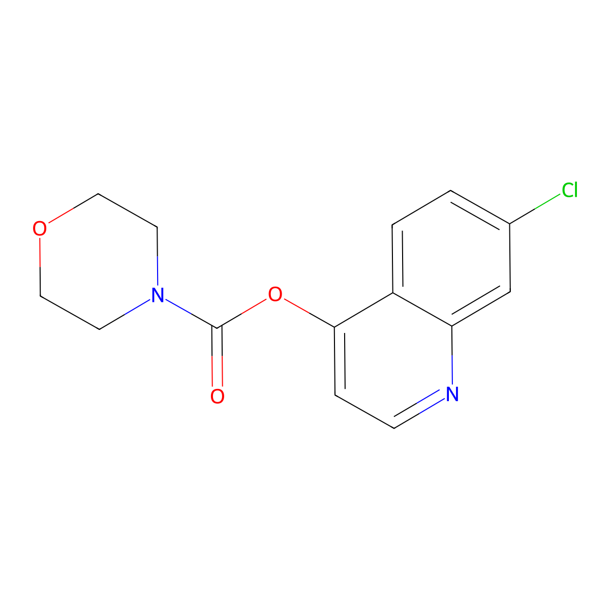 7-Chloroquinolin-4-yl morpholine-4-carboxylate molecular structure, CAS 431984-85-9
