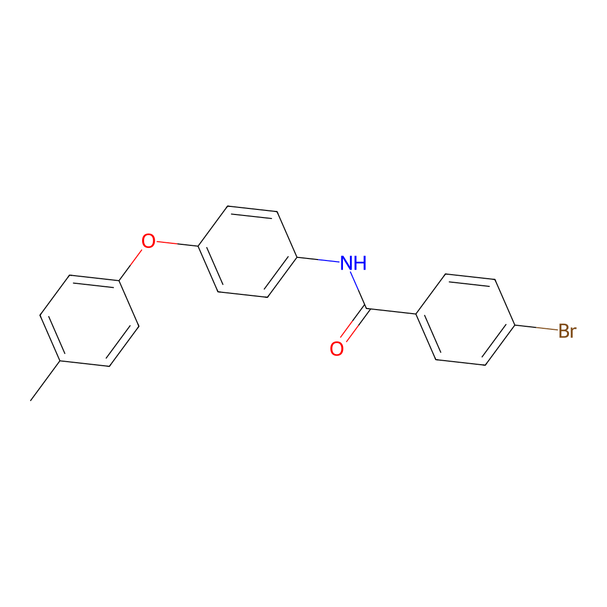 4-bromo-N-[4-(4-methylphenoxy)phenyl]benzamide molecular structure, CAS 431986-23-1