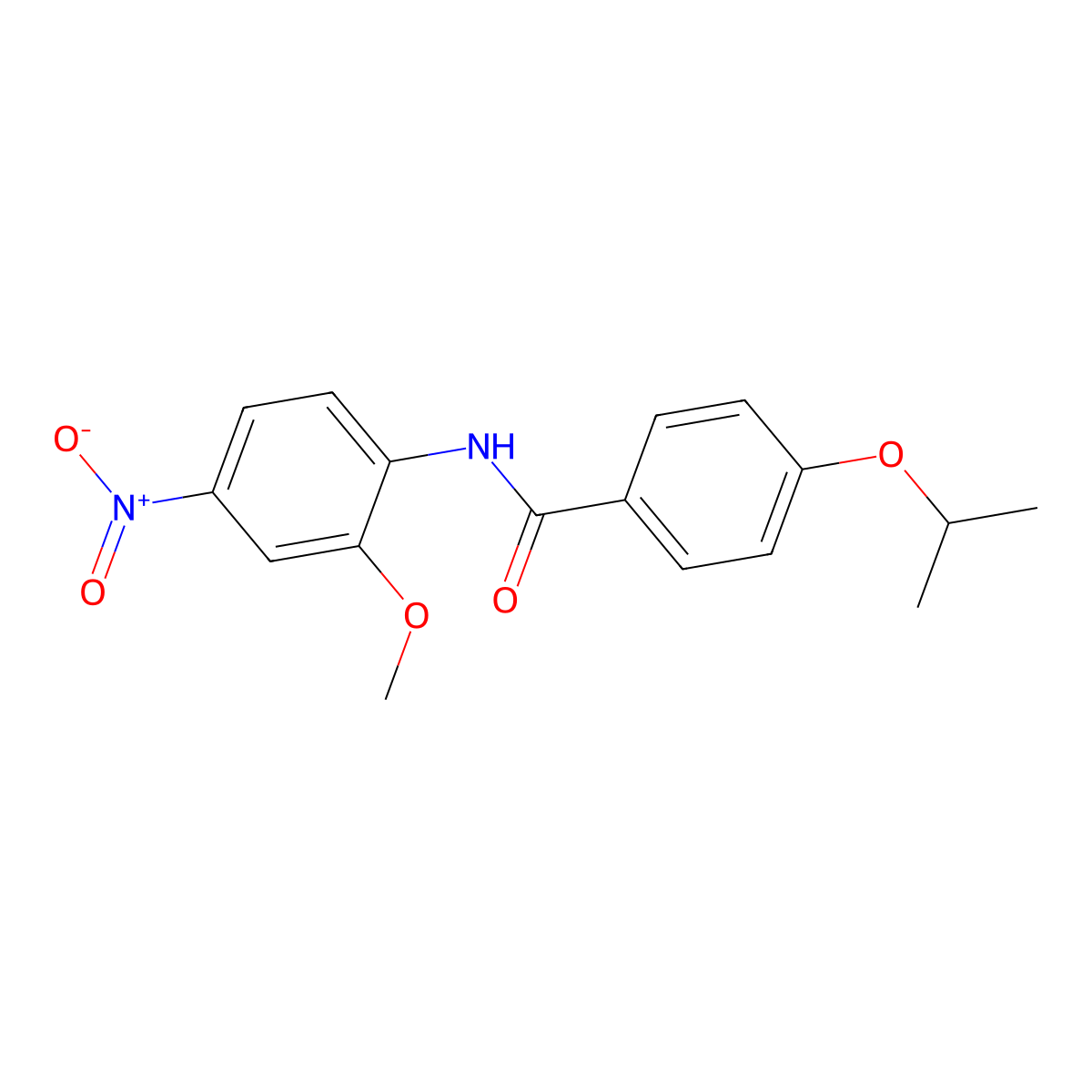 4-isopropoxy-N-(2-methoxy-4-nitrophenyl)benzamide molecular structure, CAS 431986-53-7