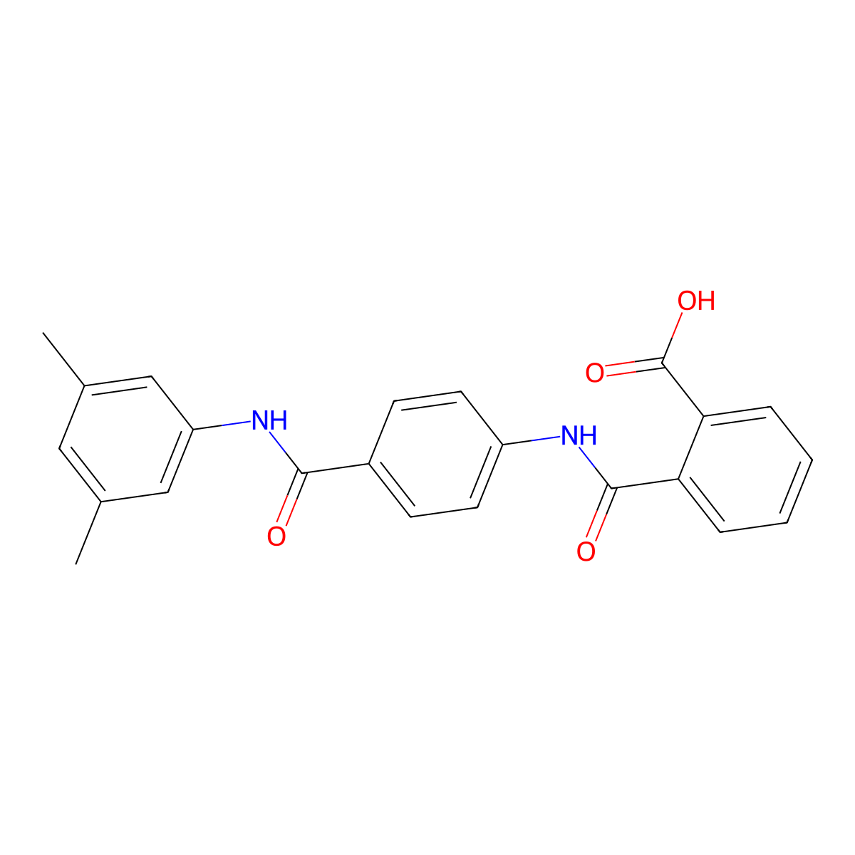 2-({4-[(3,5-Dimethylanilino)carbonyl]anilino}carbonyl)benzoic acid molecular structure, CAS 431986-75-3