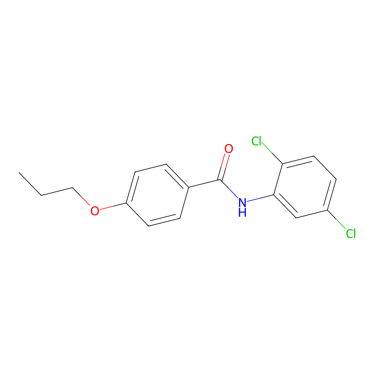N-(2,5-dichlorophenyl)-4-propoxybenzamide molecular structure, CAS 431986-82-2