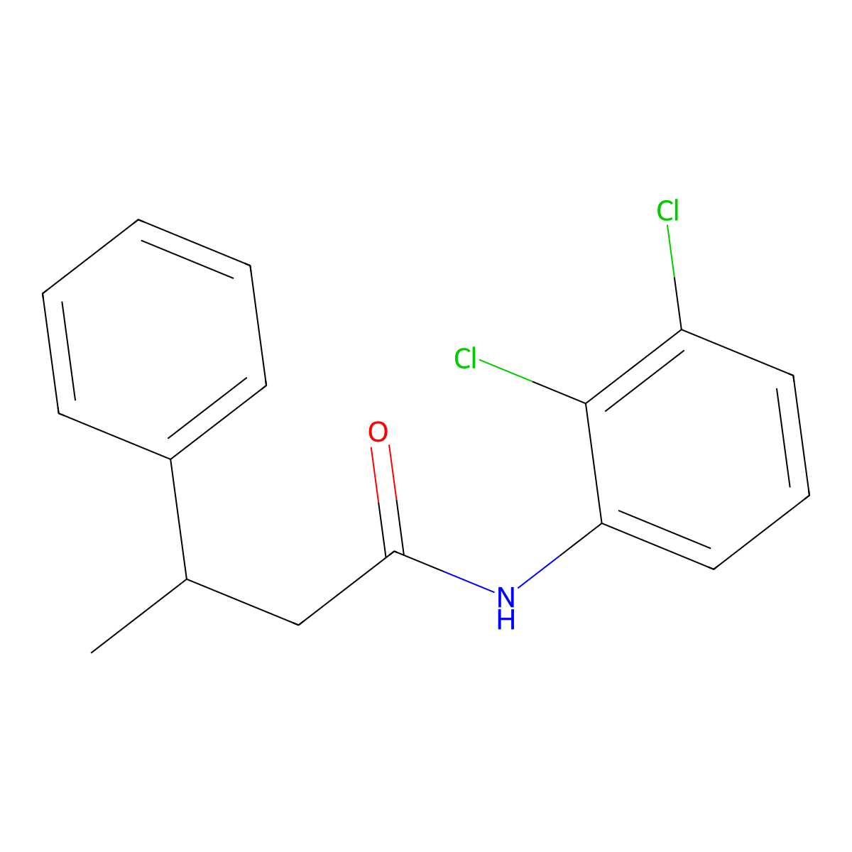 N-(2,3-dichlorophenyl)-3-phenylbutanamide molecular structure, CAS 431992-81-3