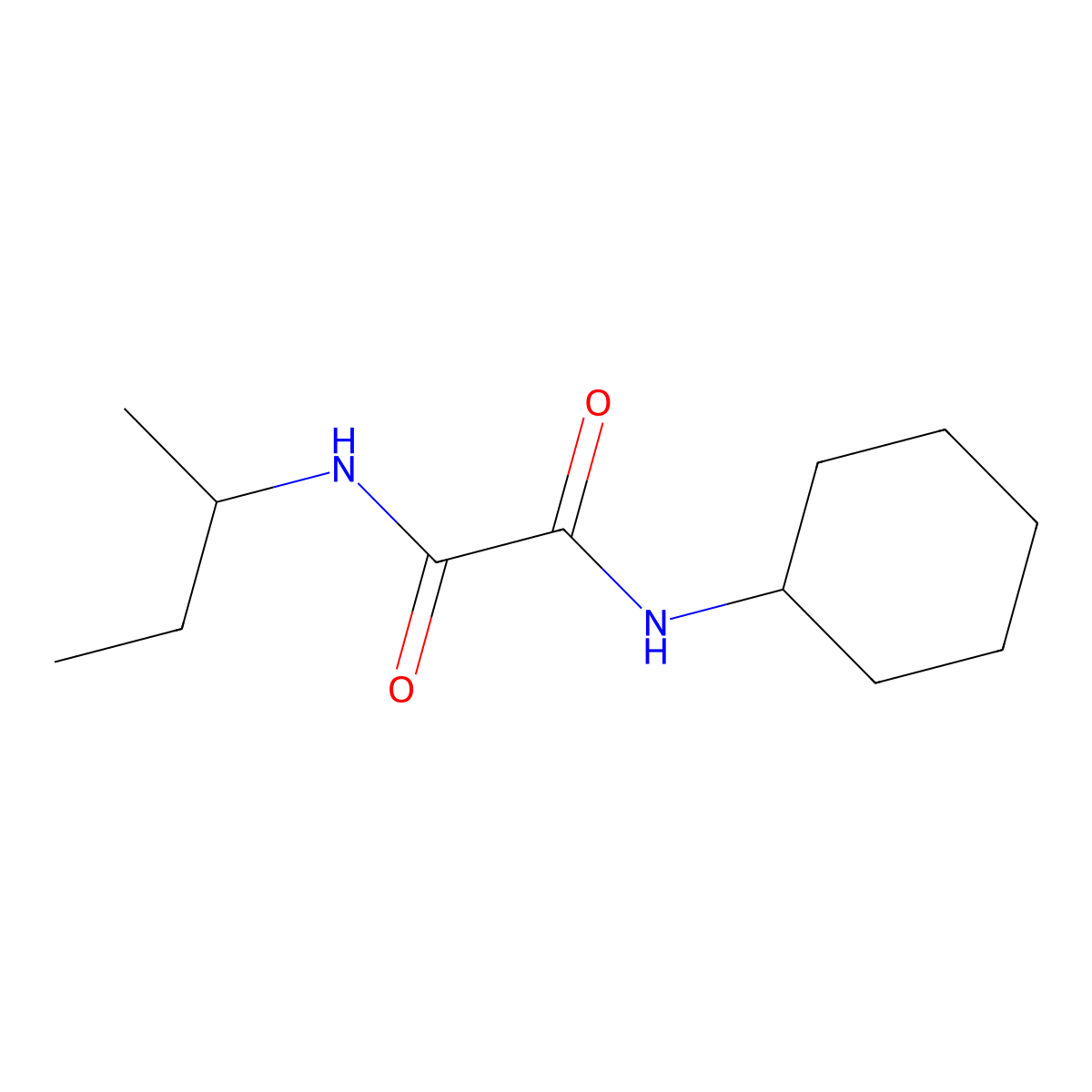 N'-butan-2-yl-N-cyclohexyloxamide molecular structure, CAS 431997-88-5