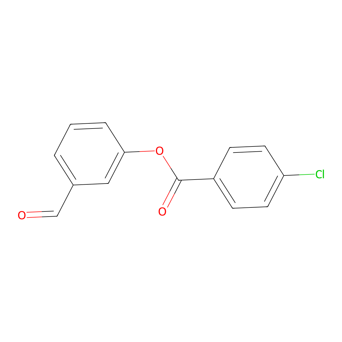 3-Formylphenyl 4-chlorobenzoate molecular structure, CAS 431998-21-9