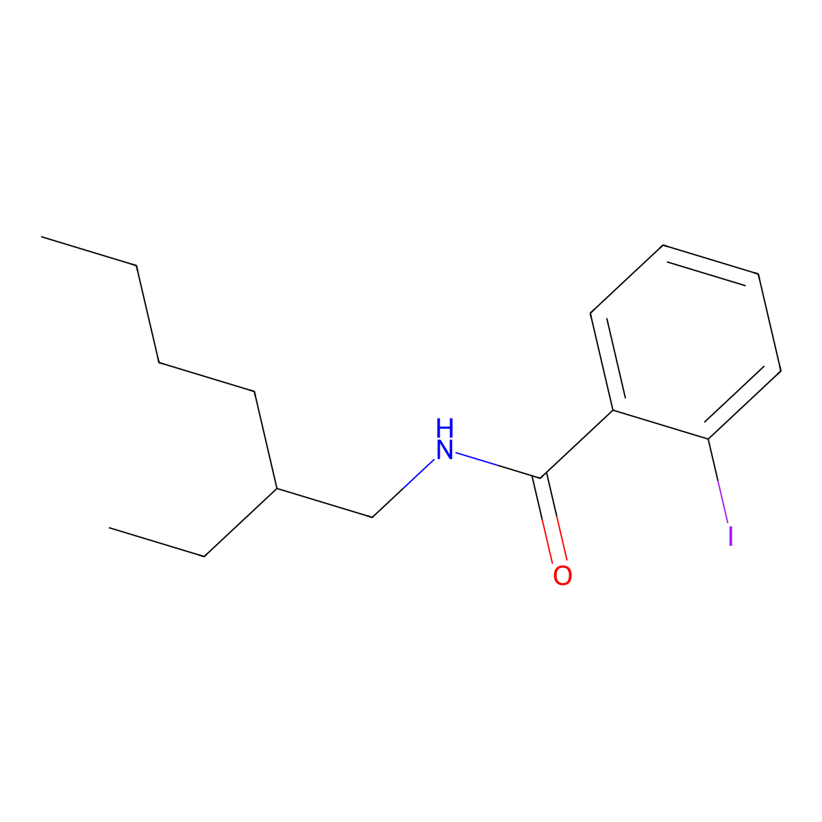 N-(2-ethylhexyl)-2-iodobenzamide molecular structure, CAS 431998-22-0