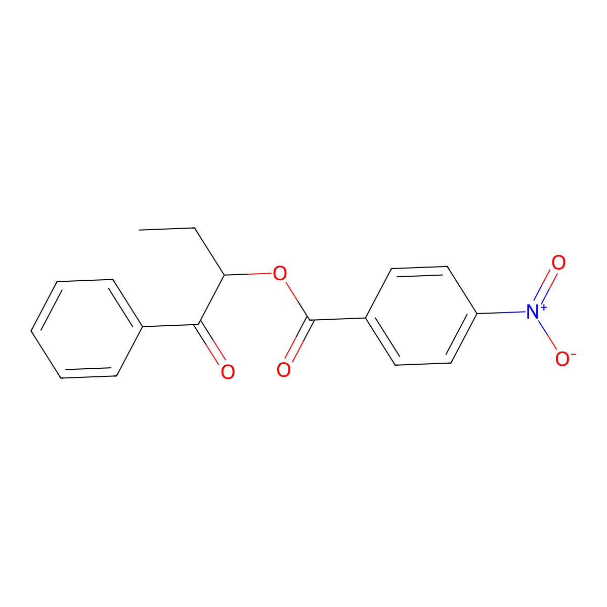 1-Oxo-1-phenylbutan-2-yl 4-nitrobenzoate molecular structure, CAS 431998-97-9