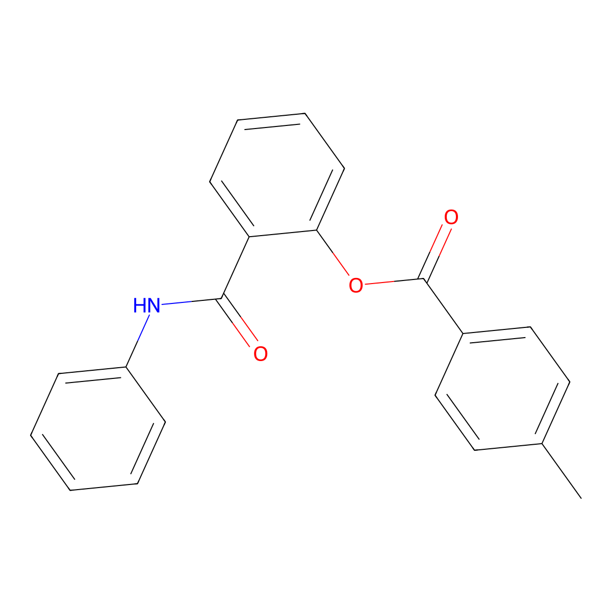 2-(Anilinocarbonyl)phenyl 4-methylbenzoate molecular structure, CAS 431999-73-4