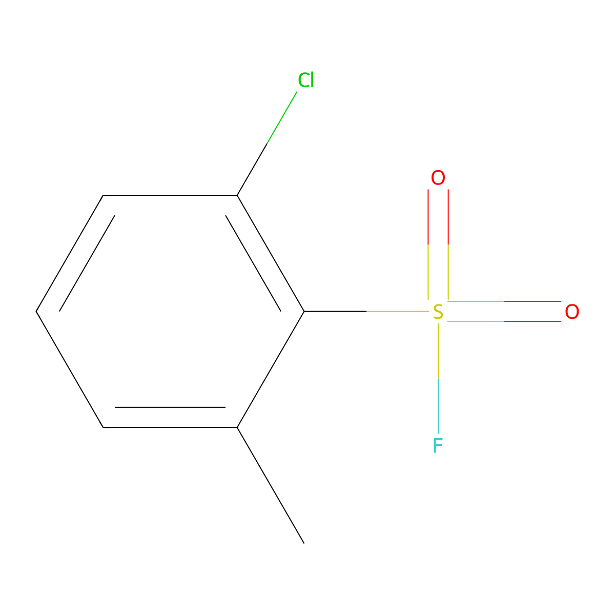 2-Chloro-6-methylbenzene-1-sulfonyl fluoride molecular structure, CAS 432-22-4