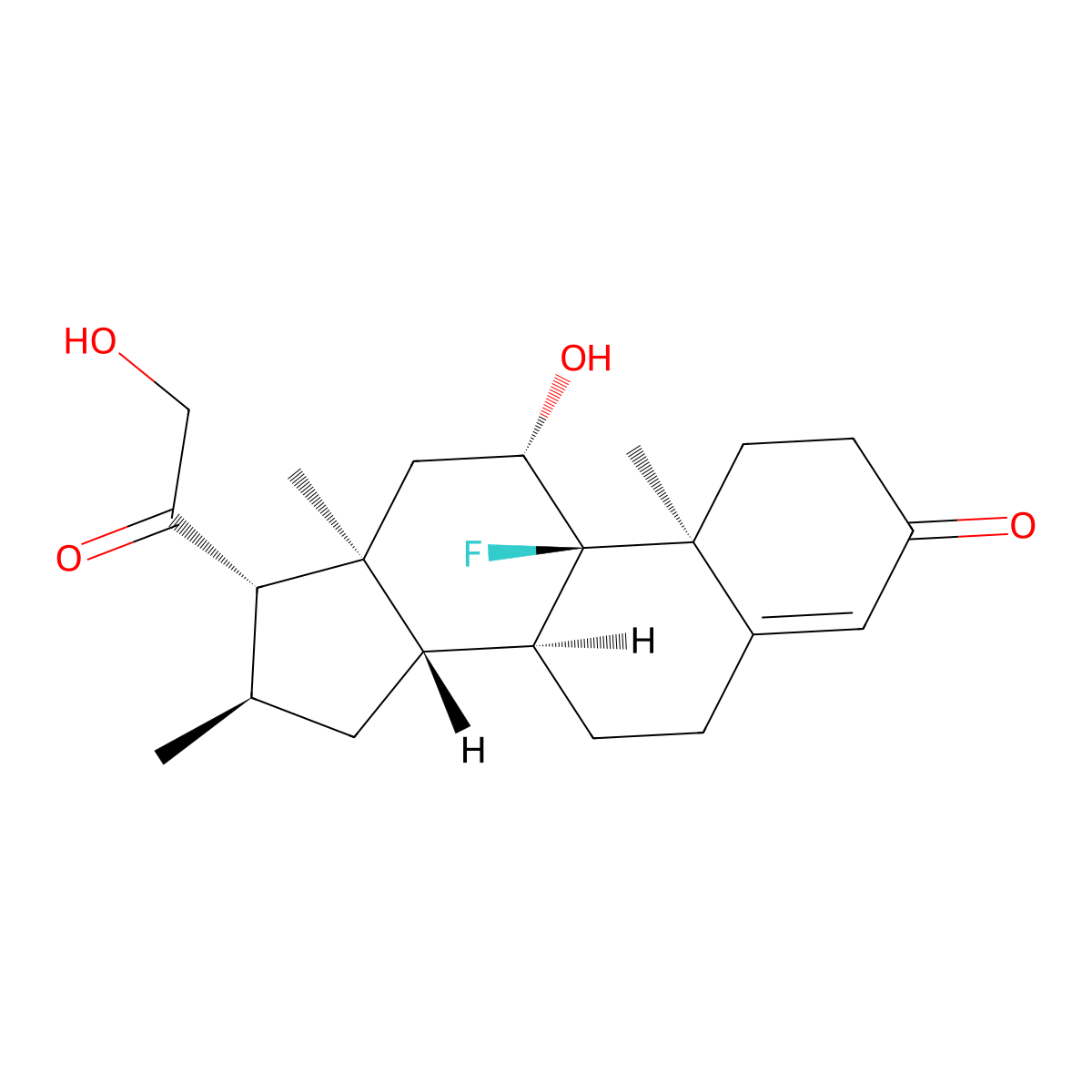 1,2-Dihydro Desoxymetasone molecular structure, CAS 432-54-2