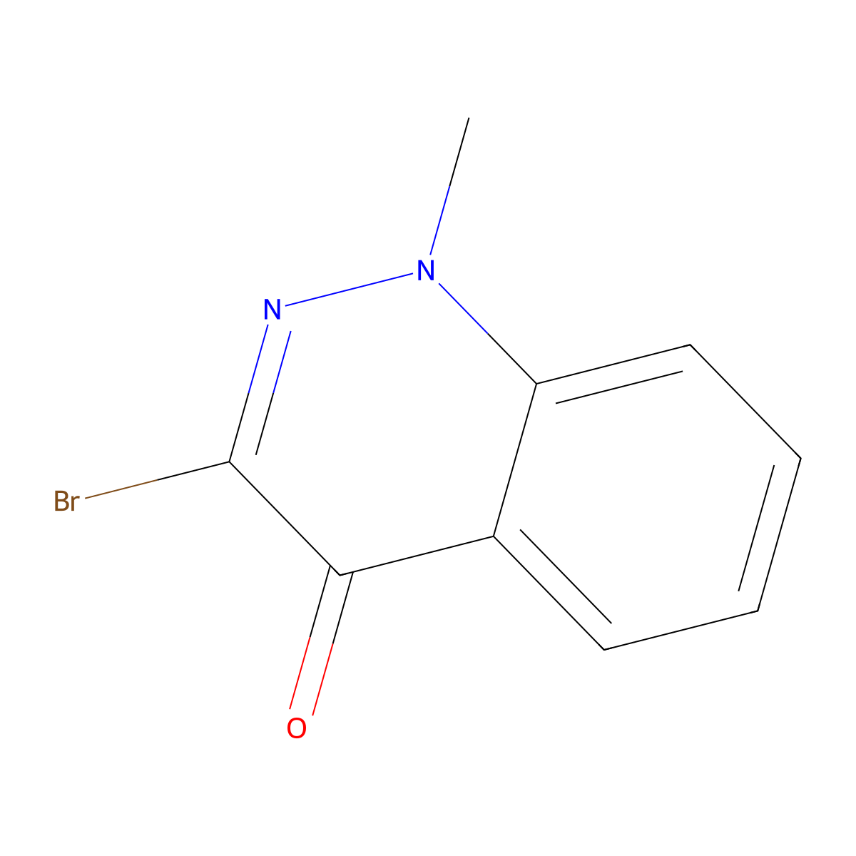 3-bromo-1-methylcinnolin-4(1H)-one molecular structure, CAS 4320-50-7