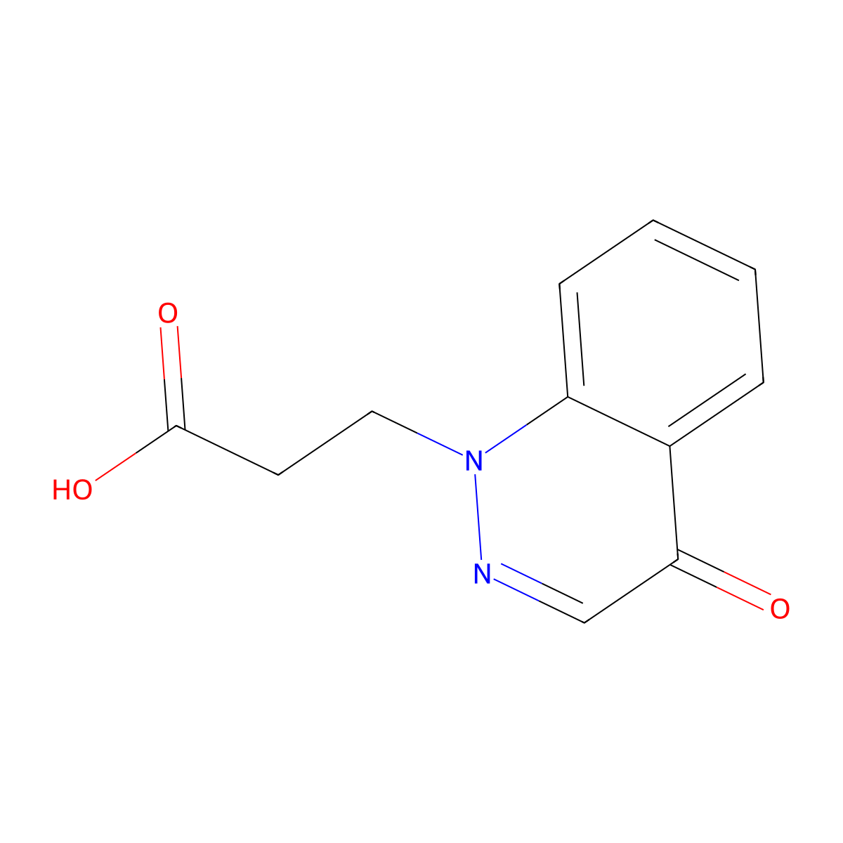 3-(4-oxocinnolin-1(4H)-yl)propanoic acid molecular structure, CAS 4320-73-4