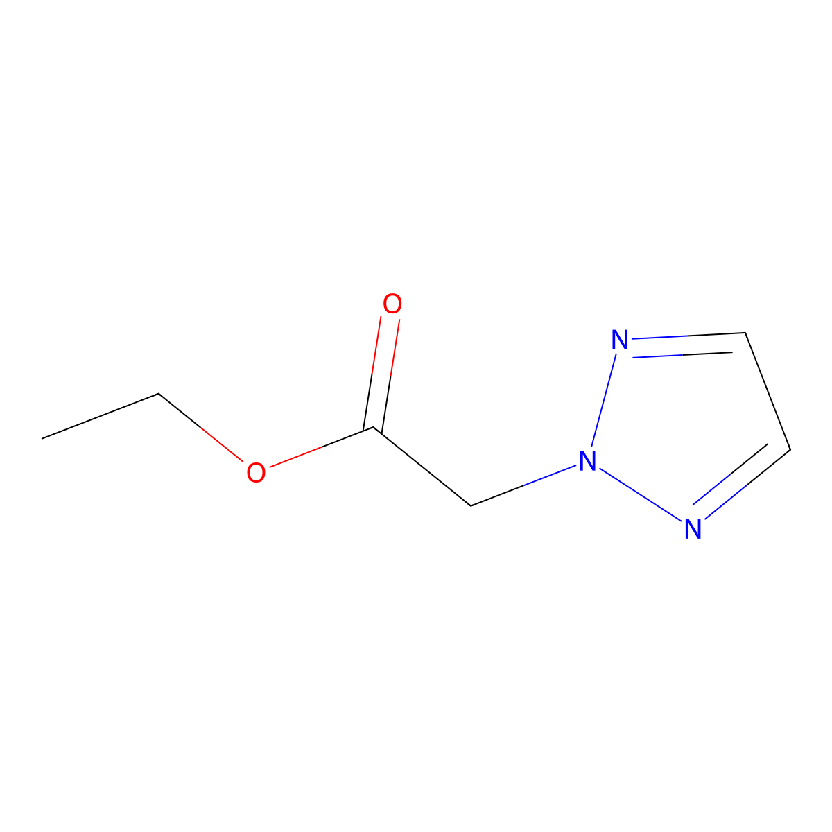 Ethyl 2-(2H-1,2,3-triazol-2-YL)acetate molecular structure, CAS 4320-90-5
