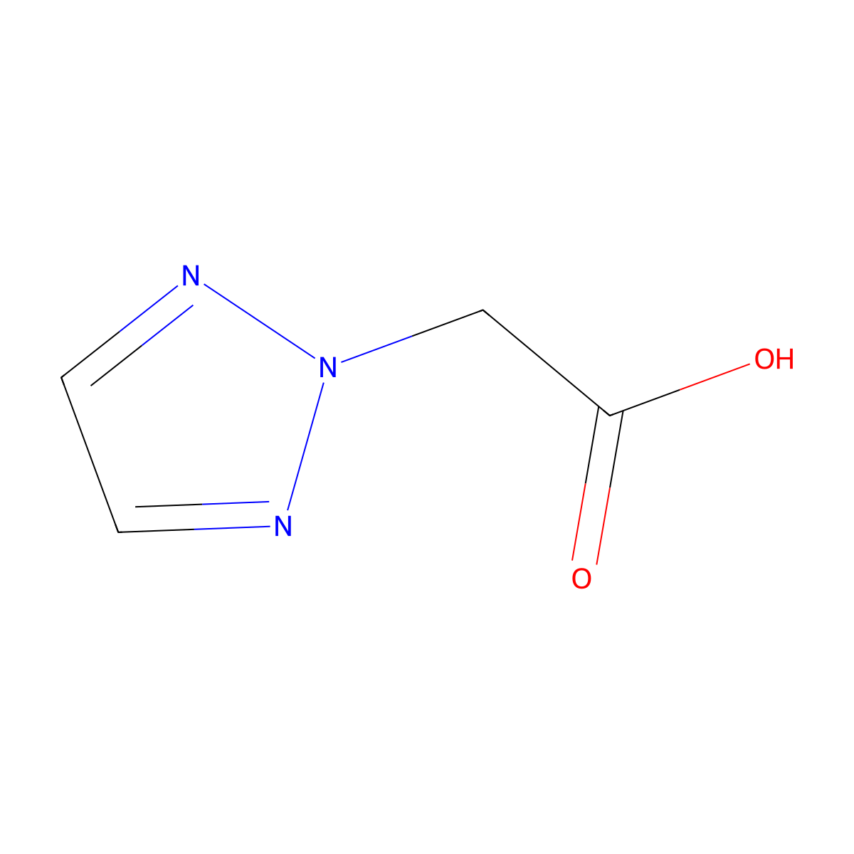 2-(2H-1,2,3-triazol-2-yl)acetic acid molecular structure, CAS 4320-91-6