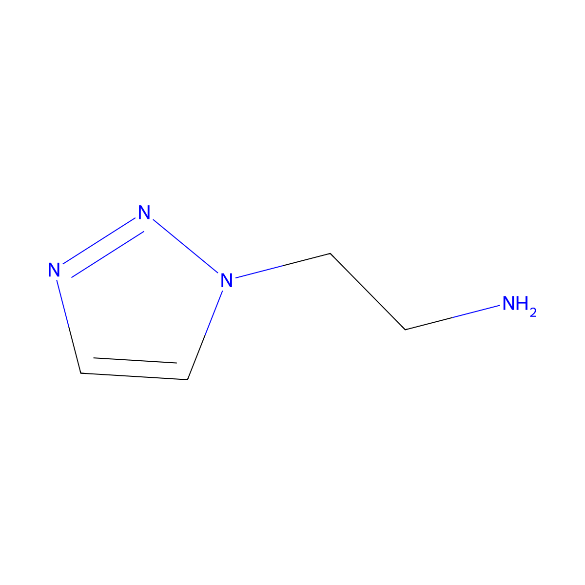 2-(1H-1,2,3-Triazol-1-yl)ethanamine molecular structure, CAS 4320-94-9