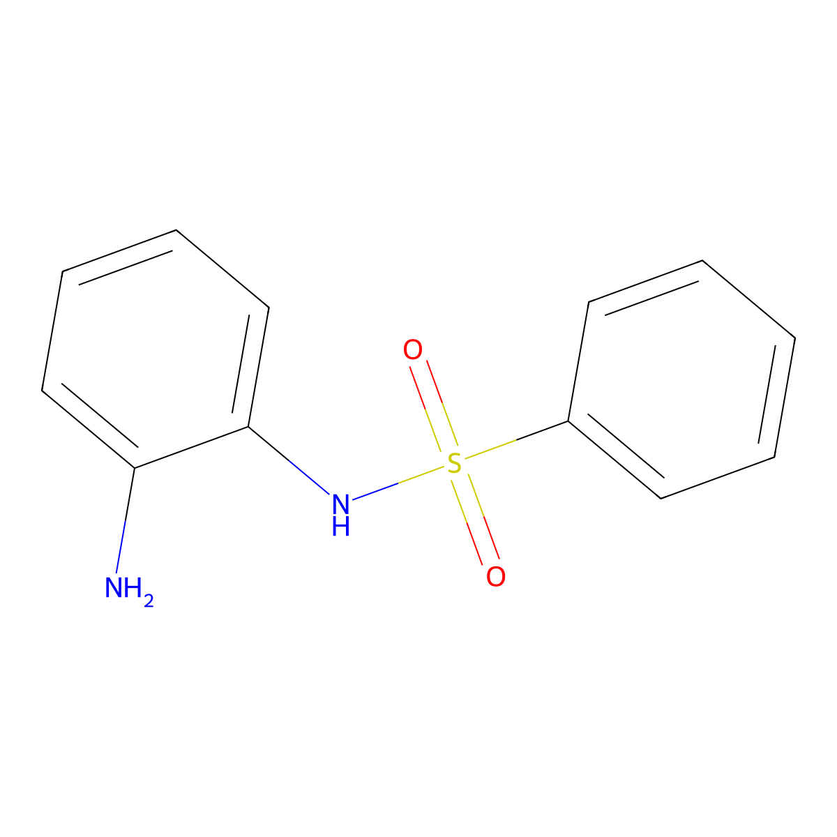 N-(2-aminophenyl)benzenesulfonamide molecular structure, CAS 43200-31-3