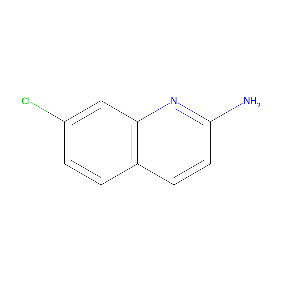 7-Chloroquinolin-2-amine molecular structure, CAS 43200-95-9