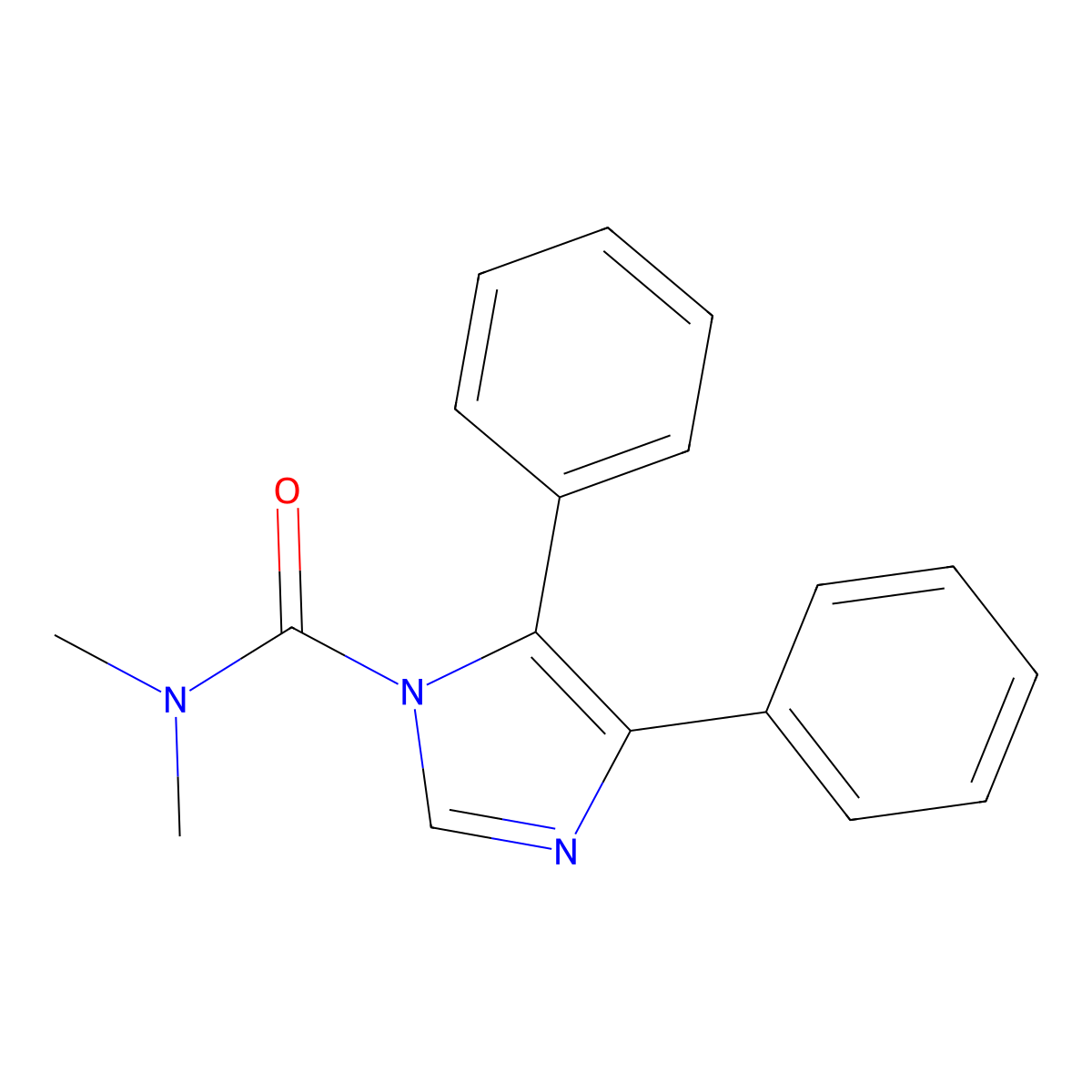 N,N-dimethyl-4,5-diphenyl-1H-imidazole-1-carboxamide molecular structure, CAS 432000-30-1
