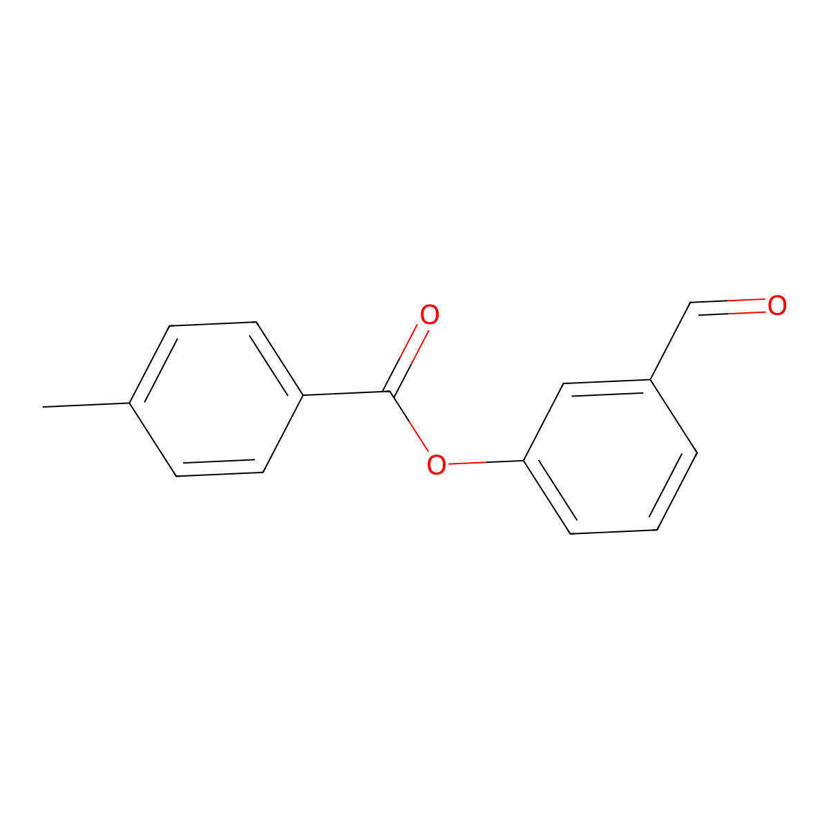 3-Formylphenyl 4-methylbenzoate molecular structure, CAS 432003-00-4
