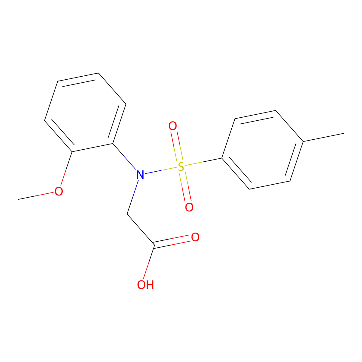 N-(2-Methoxyphenyl)-N-[(4-methylphenyl)sulfonyl]glycine molecular structure, CAS 432004-28-9