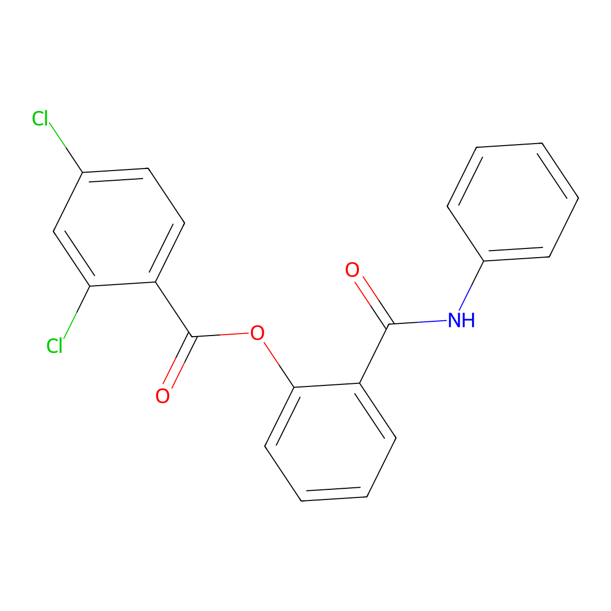 2-(Anilinocarbonyl)phenyl 2,4-dichlorobenzoate molecular structure, CAS 432004-74-5
