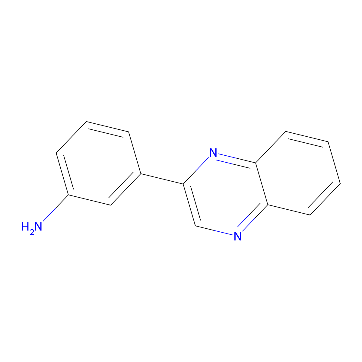 3-(2-Quinoxalinyl)aniline molecular structure, CAS 432004-76-7