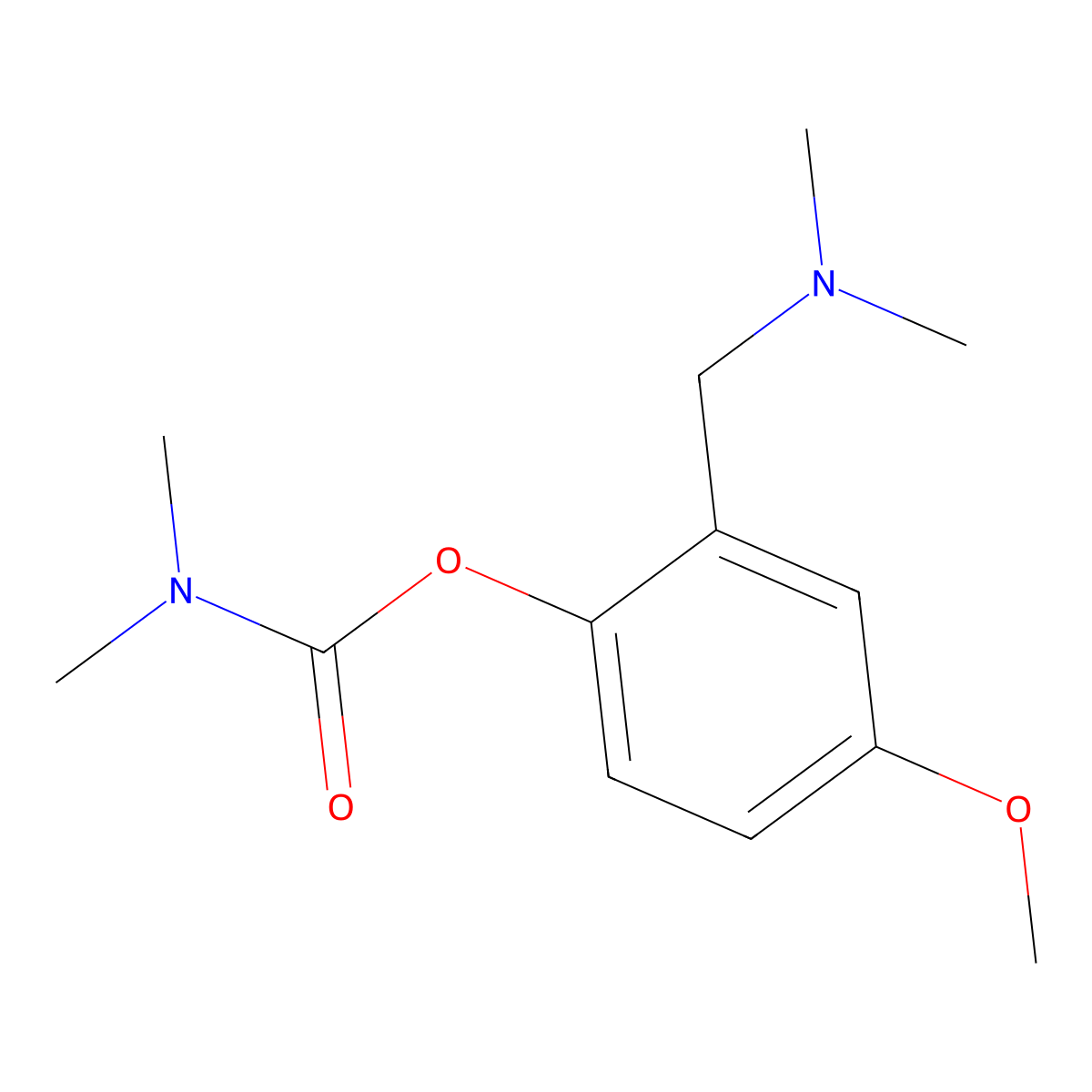 2-[(Dimethylamino)methyl]-4-methoxyphenyl dimethylcarbamate molecular structure, CAS 432005-18-0