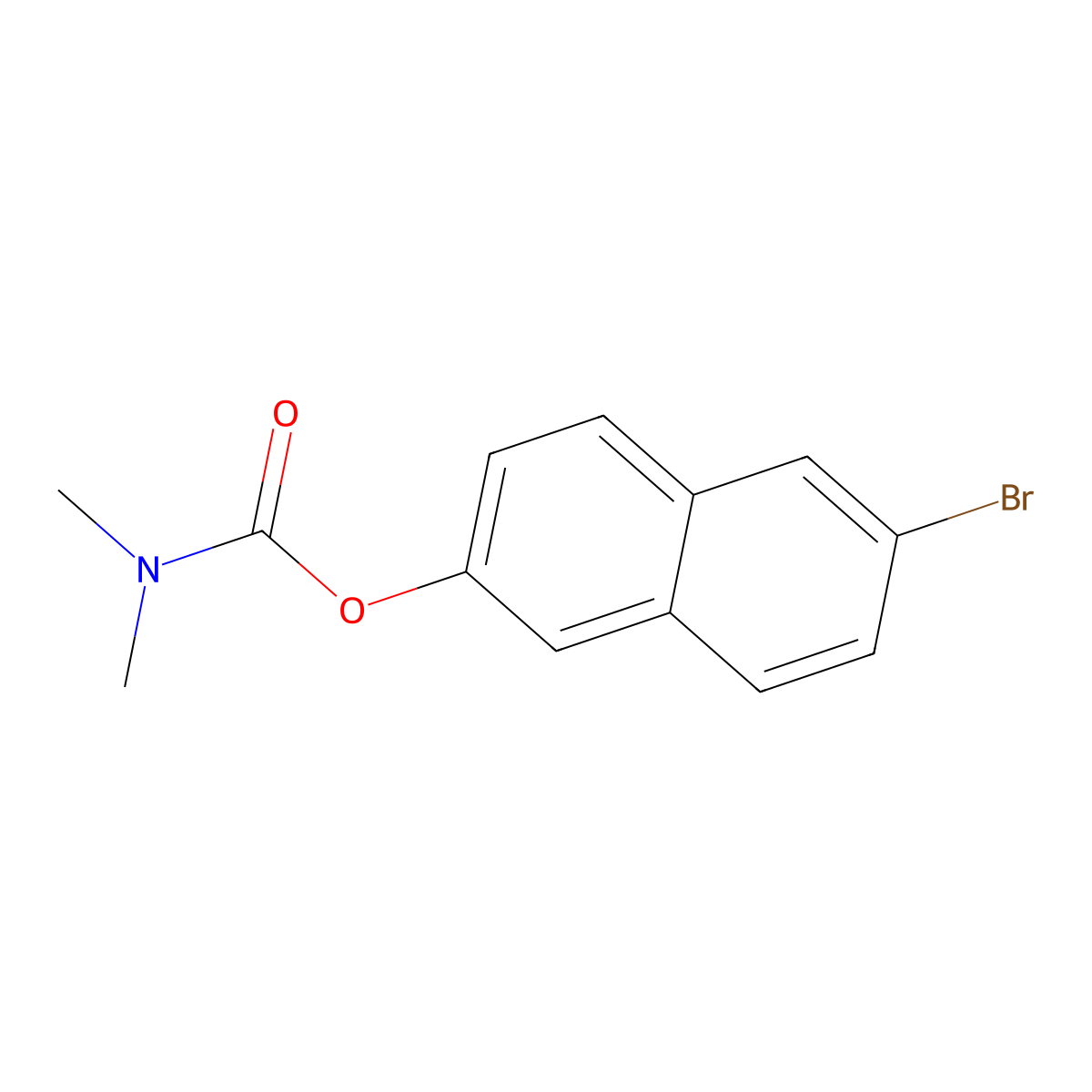 6-bromonaphthalen-2-yl N,N-dimethylcarbamate molecular structure, CAS 432006-03-6