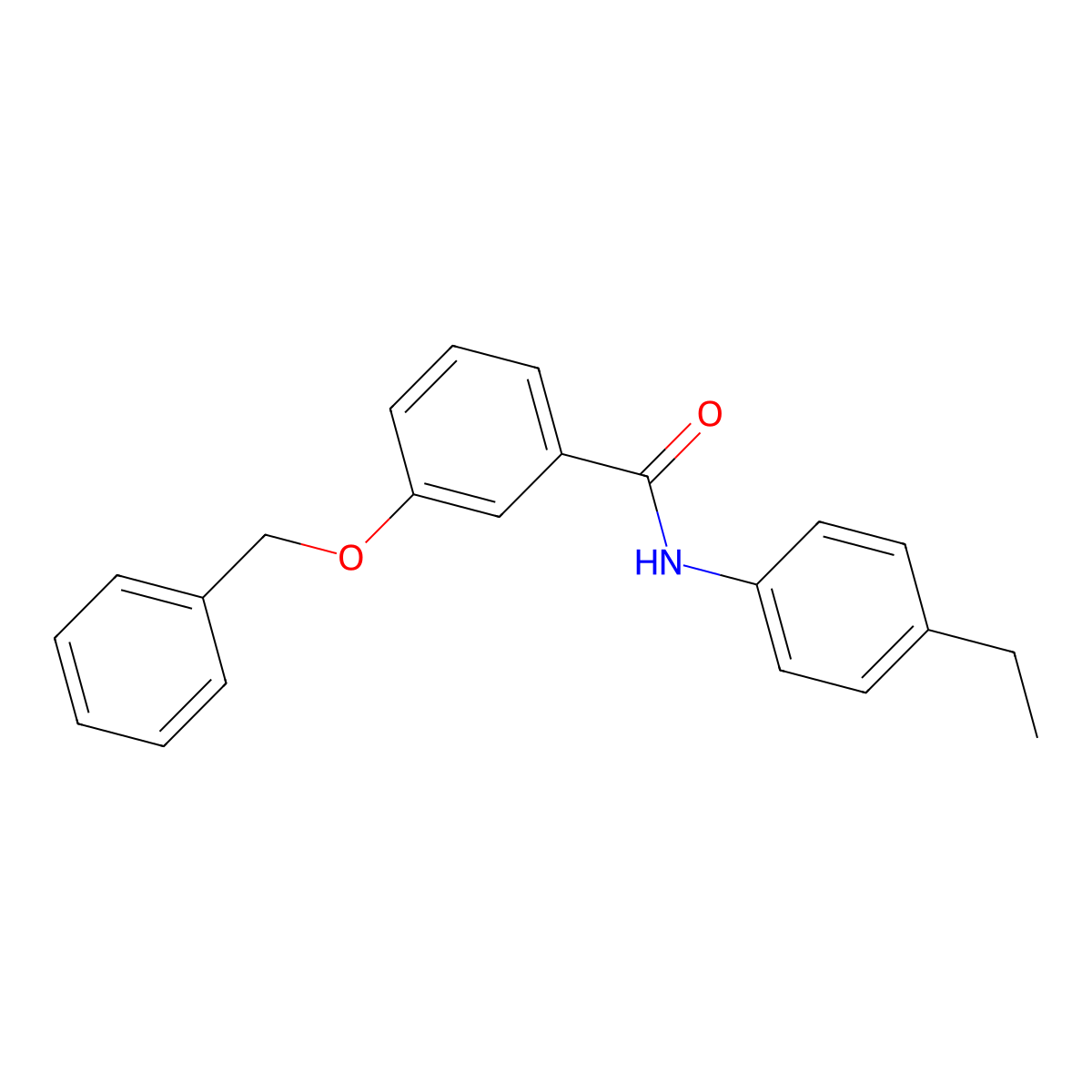 N-(4-ethylphenyl)-3-phenylmethoxybenzamide molecular structure, CAS 432007-61-9