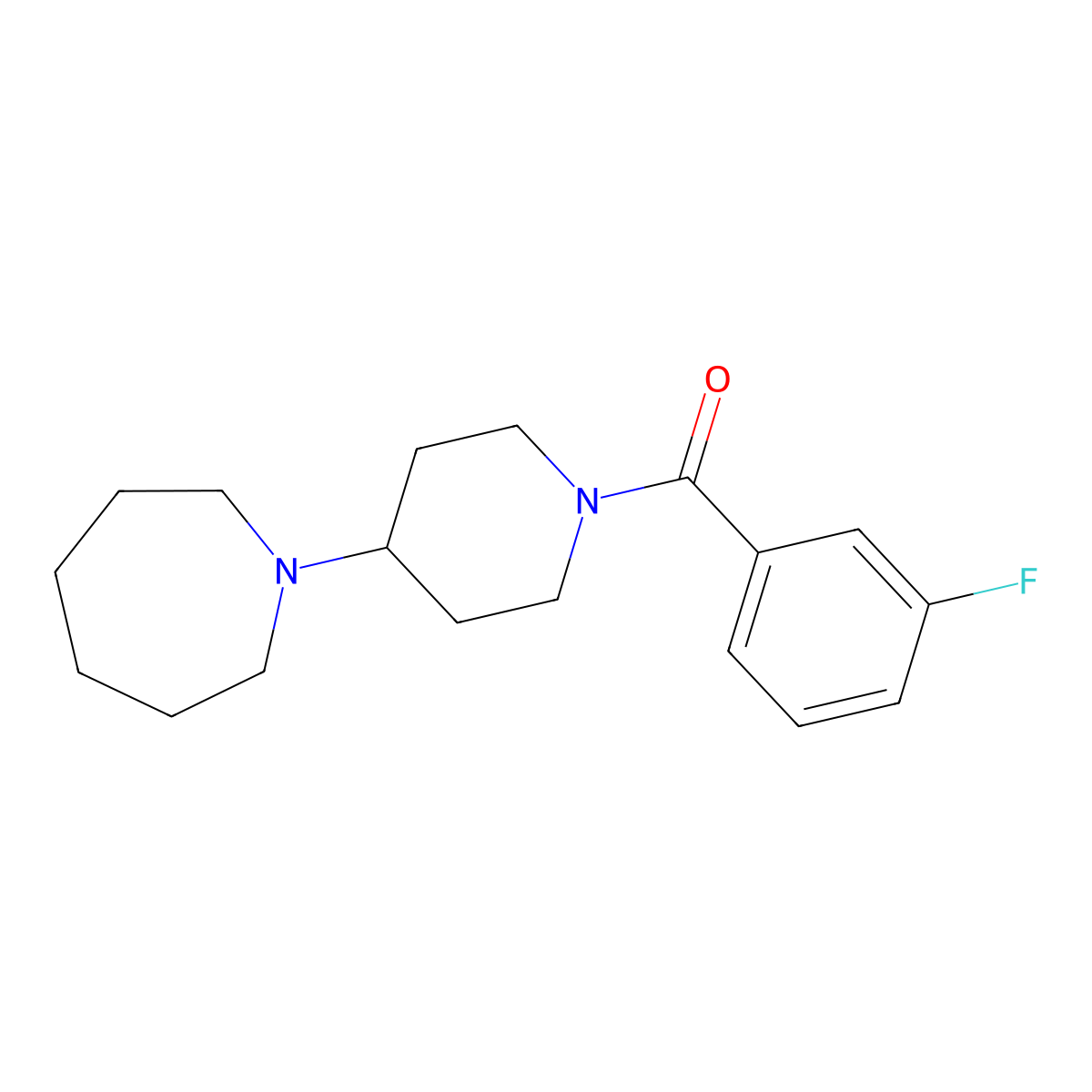 1-[1-(3-Fluorobenzoyl)-4-piperidinyl]azepane molecular structure, CAS 432007-80-2