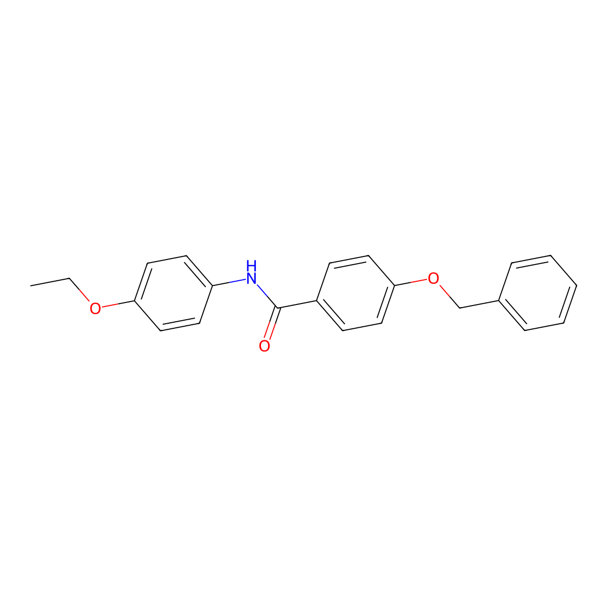 N-(4-ethoxyphenyl)-4-phenylmethoxybenzamide molecular structure, CAS 432008-20-3