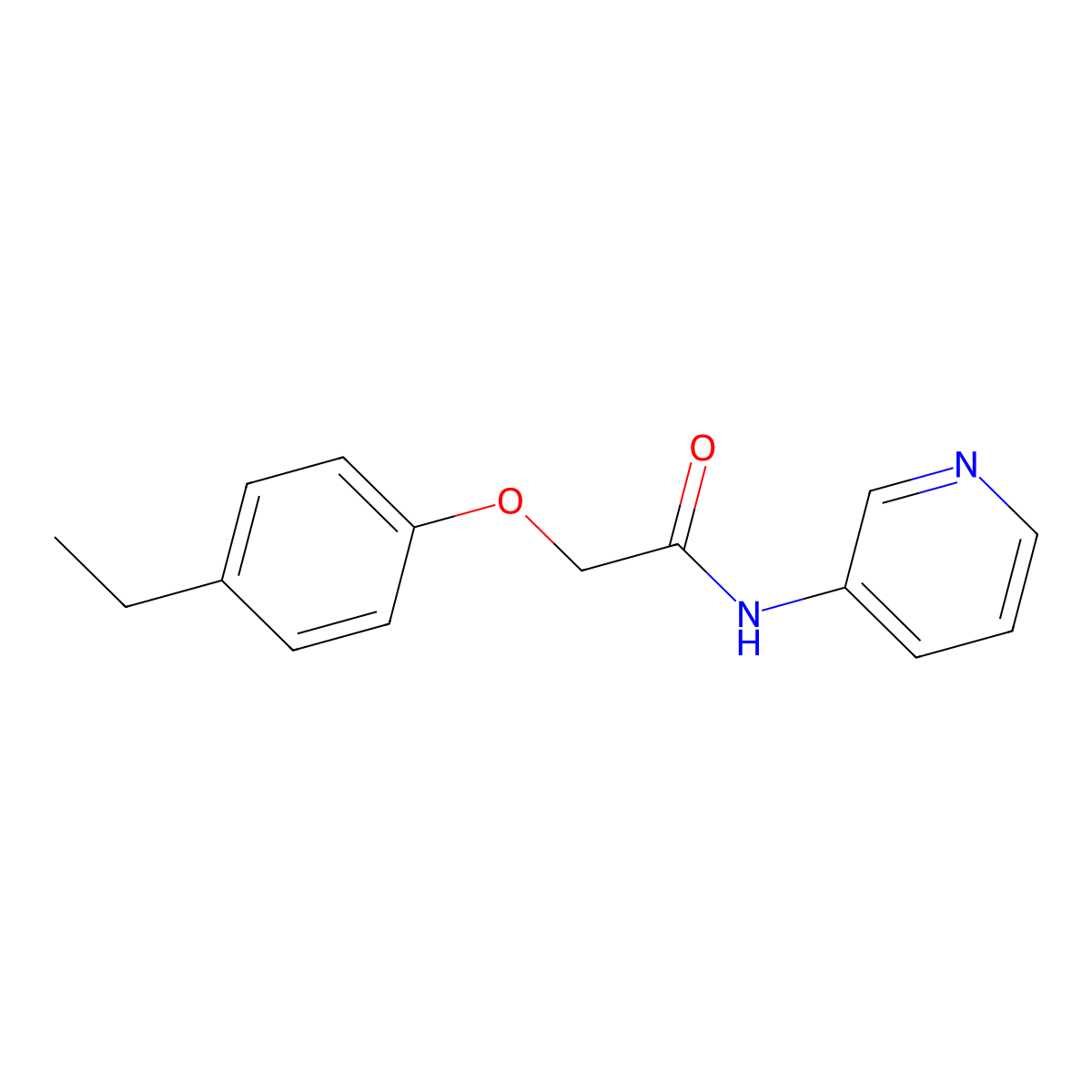 2-(4-ethylphenoxy)-N-pyridin-3-ylacetamide molecular structure, CAS 432008-21-4