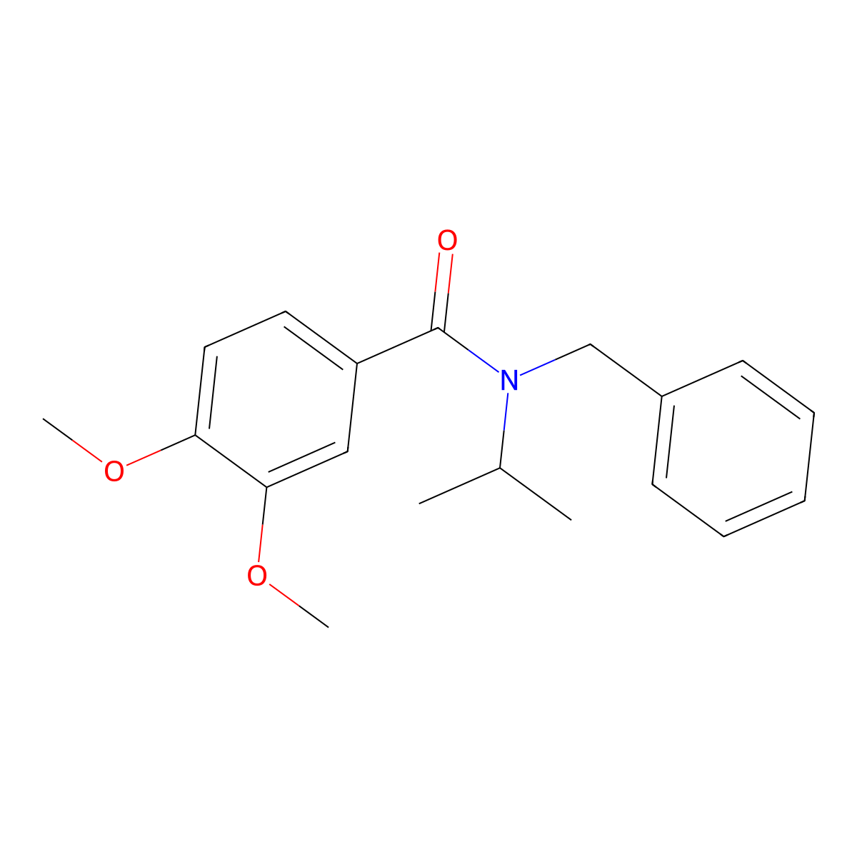 N-benzyl-3,4-dimethoxy-N-propan-2-ylbenzamide molecular structure, CAS 432009-00-2