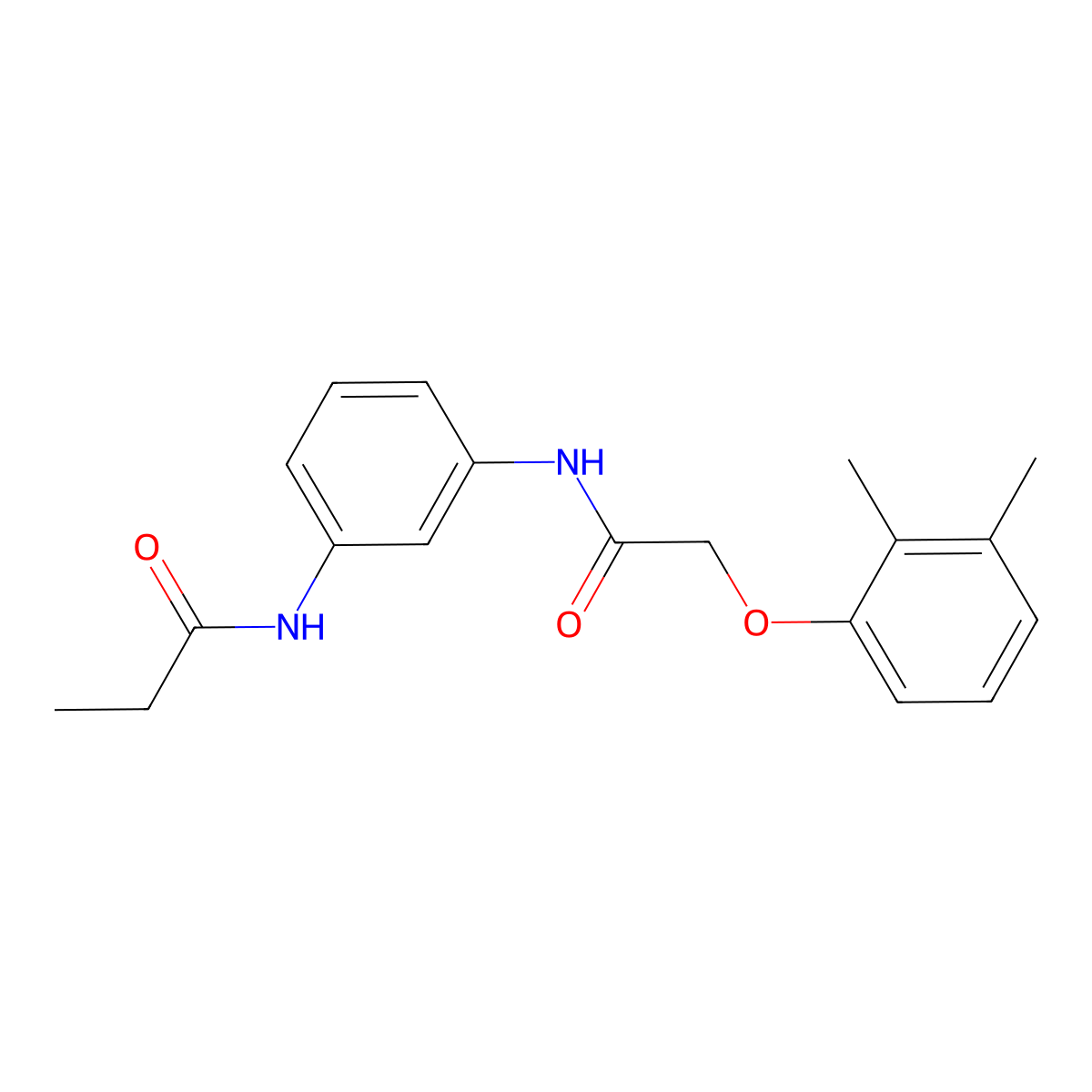 N-(3-{[(2,3-dimethylphenoxy)acetyl]amino}phenyl)propanamide molecular structure, CAS 432009-94-4