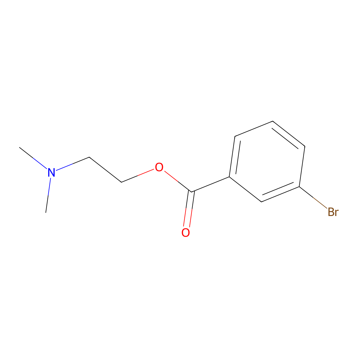 2-(Dimethylamino)ethyl 3-bromobenzoate molecular structure, CAS 432010-51-0