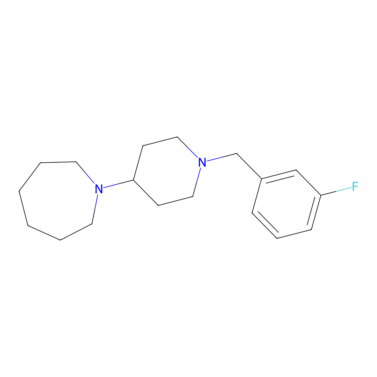 1-[1-(3-Fluorobenzyl)piperidin-4-yl]azepane molecular structure, CAS 432010-67-8