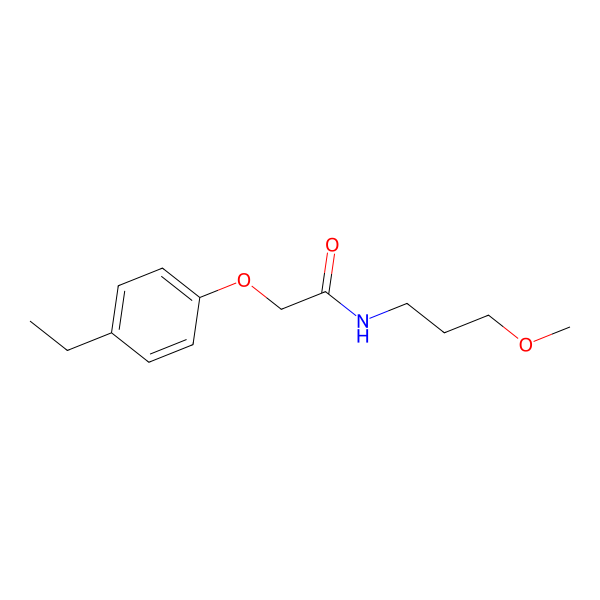 2-(4-ethylphenoxy)-N-(3-methoxypropyl)acetamide molecular structure, CAS 432011-86-4