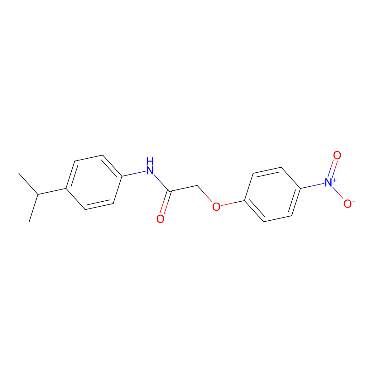 2-(4-nitrophenoxy)-N-(4-propan-2-ylphenyl)acetamide molecular structure, CAS 432012-74-3