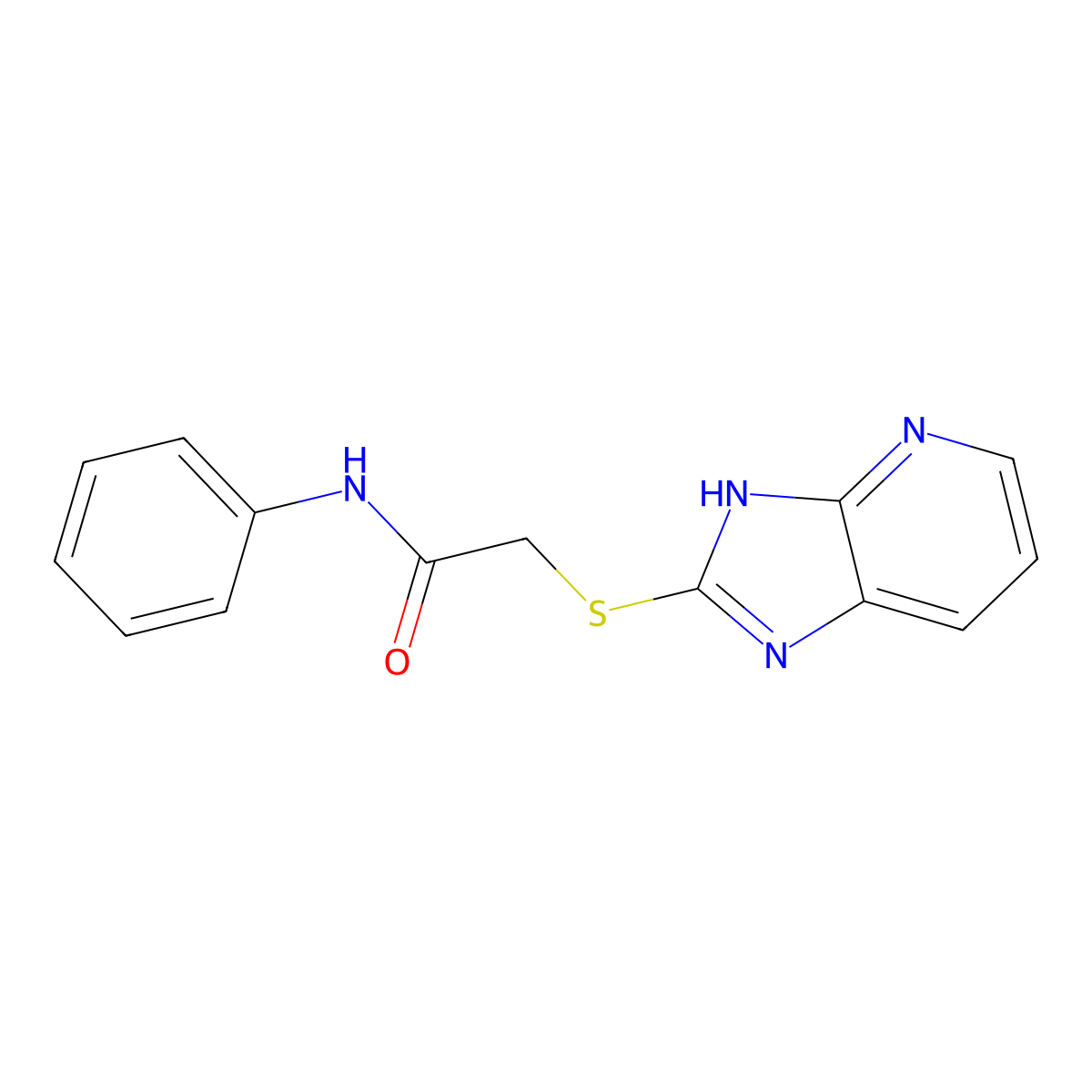 2-(3H-imidazo[4,5-b]pyridin-2-ylsulfanyl)-N-phenylacetamide molecular structure, CAS 432012-83-4