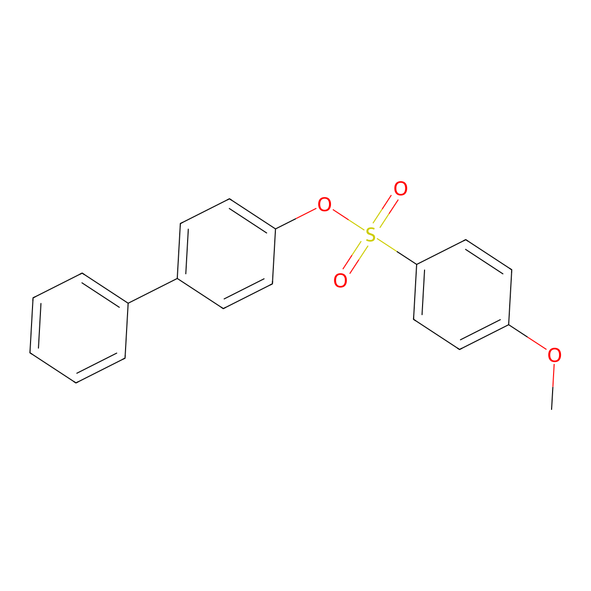 [1,1'-Biphenyl]-4-yl 4-methoxybenzenesulfonate molecular structure, CAS 432013-13-3