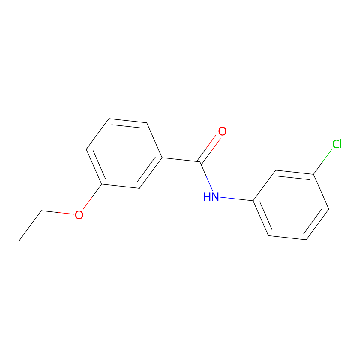 N-(3-chlorophenyl)-3-ethoxybenzamide molecular structure, CAS 432015-83-3