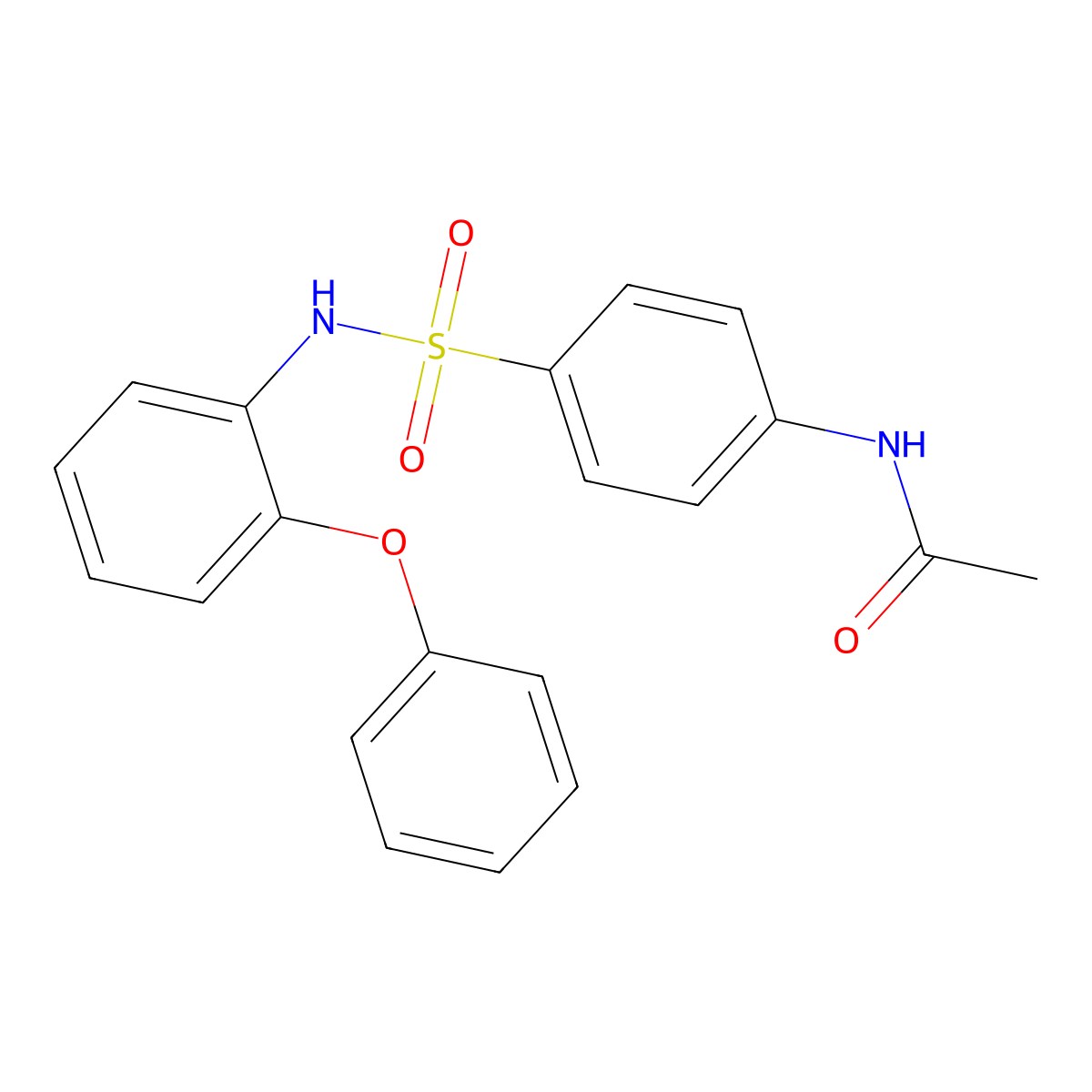 N-{4-[(2-phenoxyphenyl)sulfamoyl]phenyl}acetamide molecular structure, CAS 432015-90-2