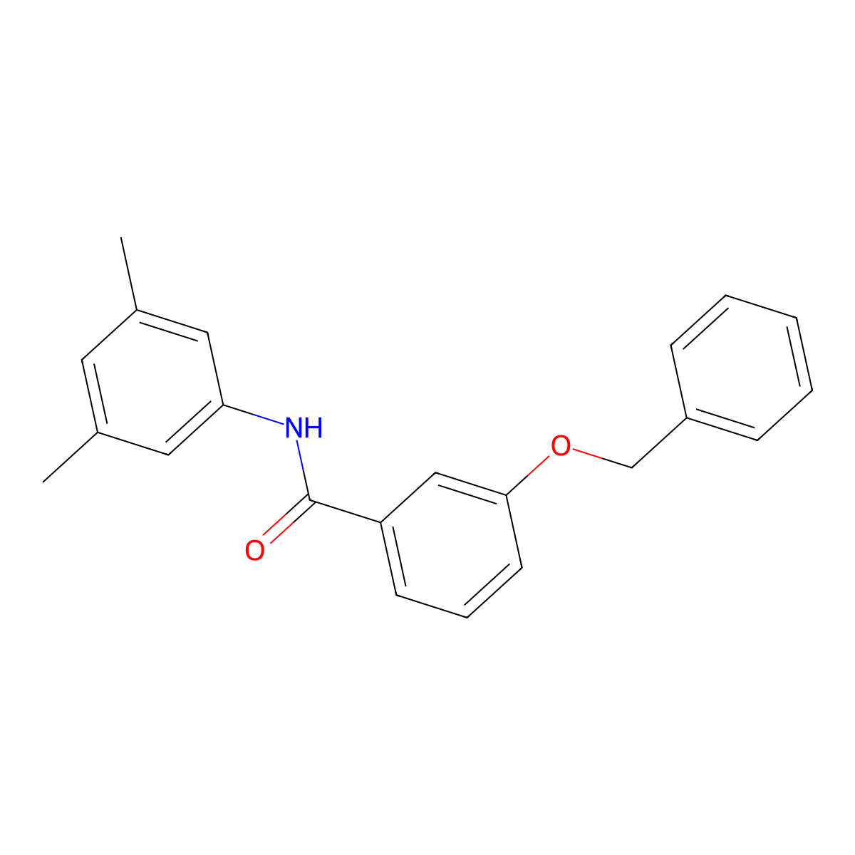 N-(3,5-dimethylphenyl)-3-phenylmethoxybenzamide molecular structure, CAS 432016-48-3