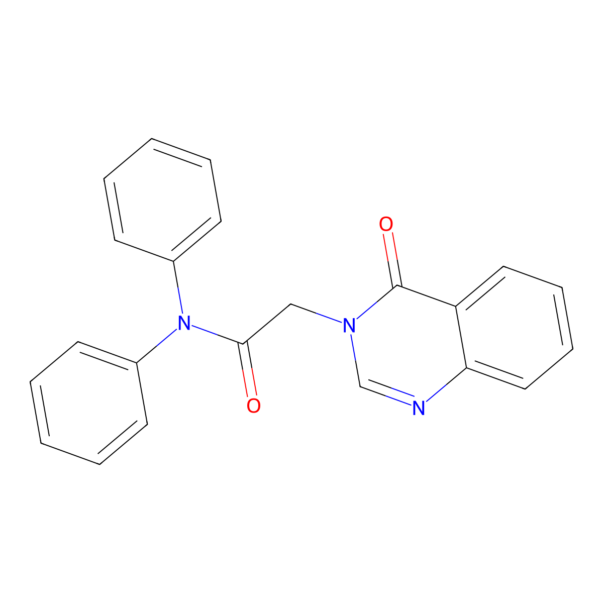 2-(4-oxoquinazolin-3-yl)-N,N-diphenylacetamide molecular structure, CAS 432016-61-0