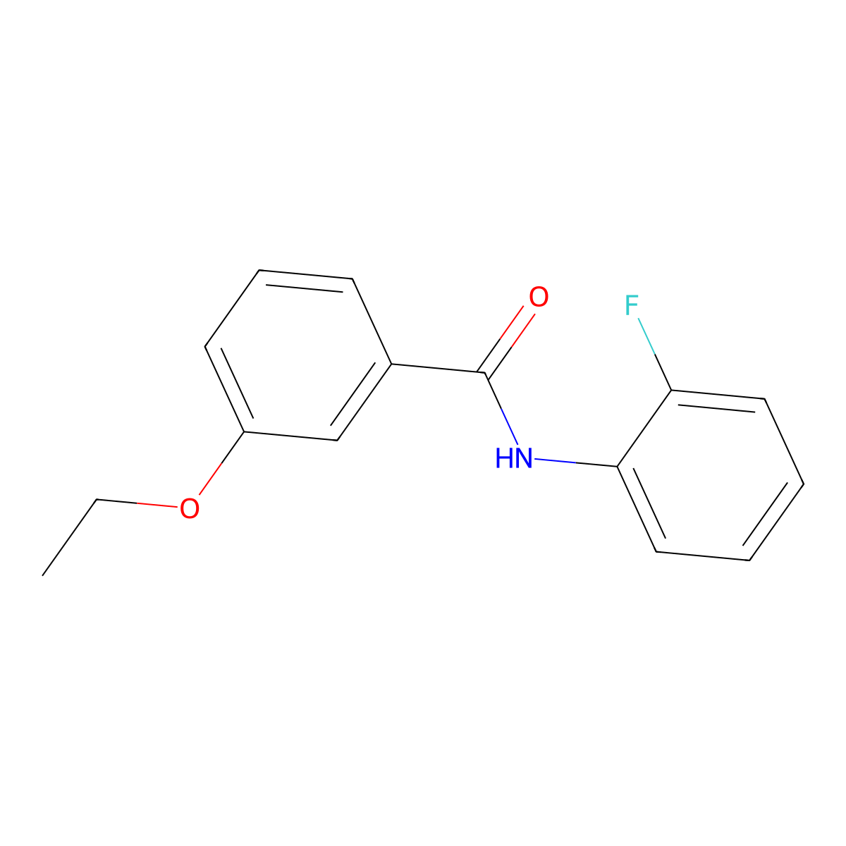 3-ethoxy-N-(2-fluorophenyl)benzamide molecular structure, CAS 432017-59-9