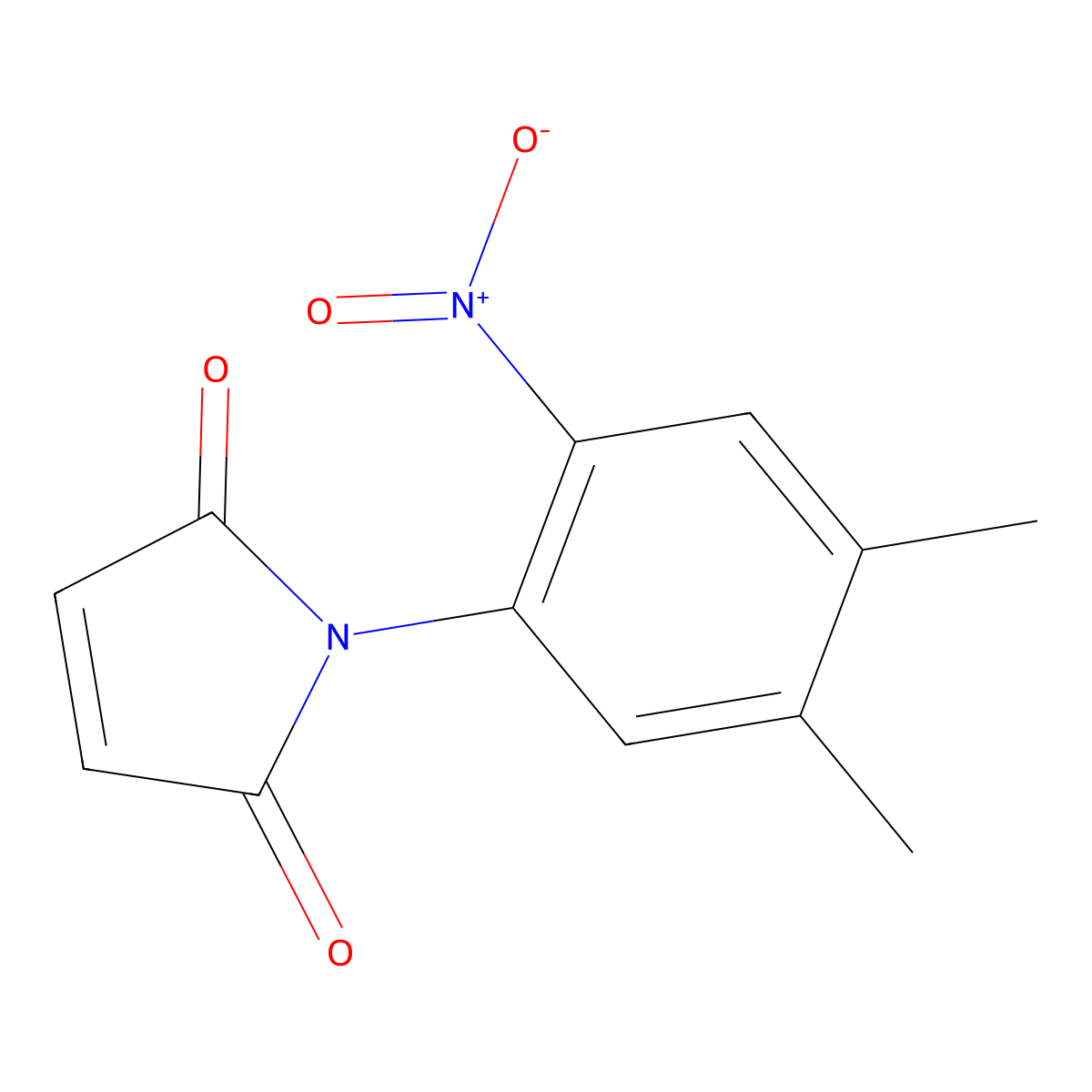 1-(4,5-dimethyl-2-nitrophenyl)-1H-pyrrole-2,5-dione molecular structure, CAS 432018-10-5