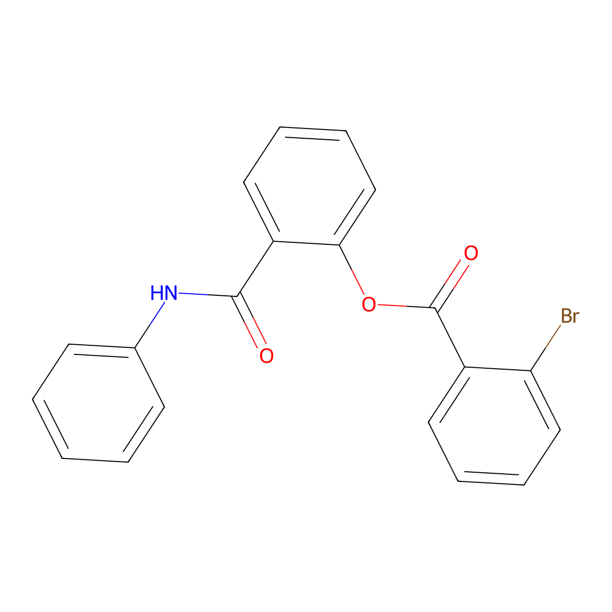 2-(Anilinocarbonyl)phenyl 2-bromobenzoate molecular structure, CAS 432018-29-6