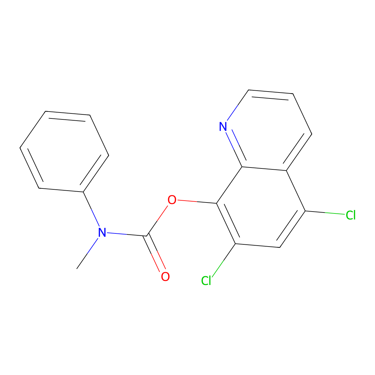 5,7-Dichloroquinolin-8-yl methyl(phenyl)carbamate molecular structure, CAS 432019-92-6