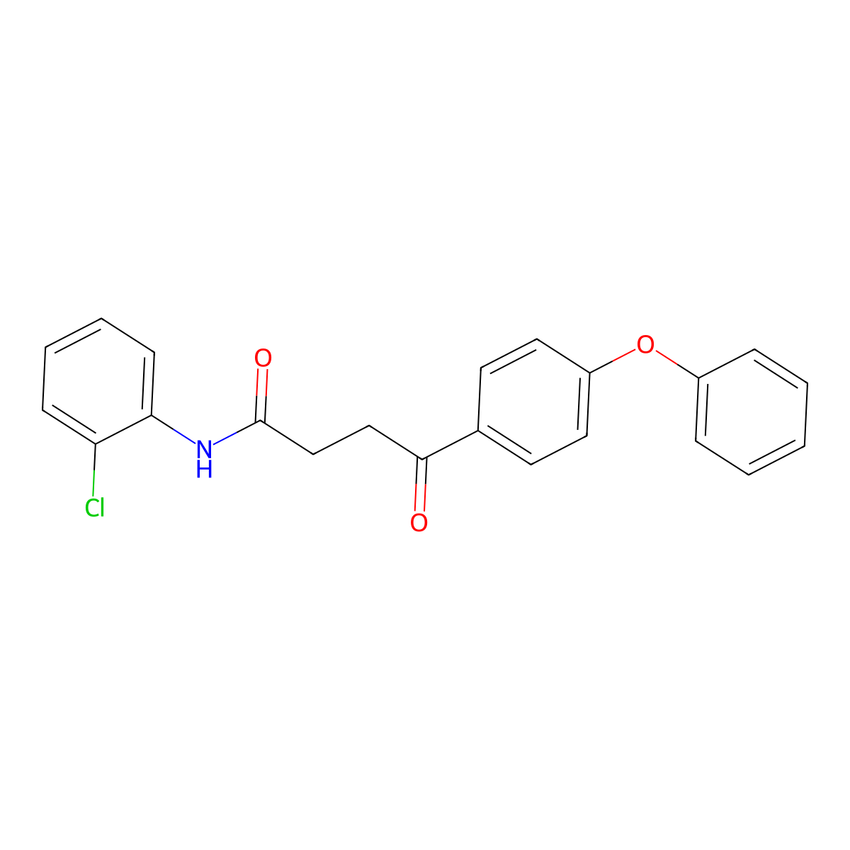 N-(2-chlorophenyl)-4-oxo-4-(4-phenoxyphenyl)butanamide molecular structure, CAS 432021-38-0