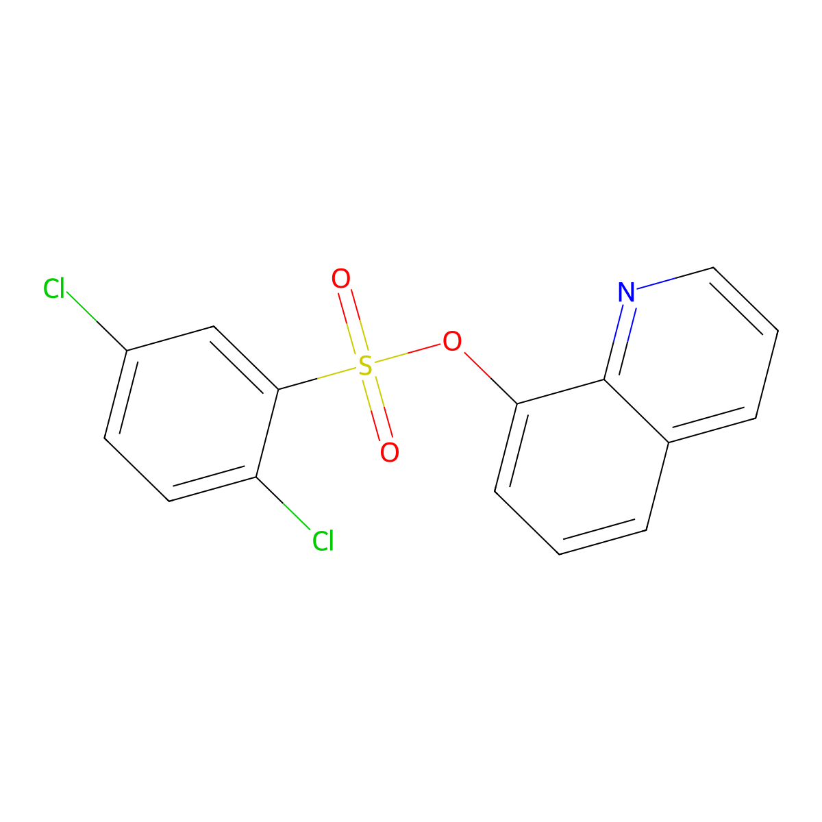 Quinolin-8-yl 2,5-dichlorobenzenesulfonate molecular structure, CAS 432021-47-1